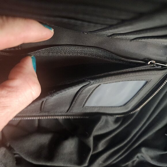 Nordace Black RFID Blocking Passport Sim SD Card ID Window Smart Wallet Wristlet - Picture 12 of 16